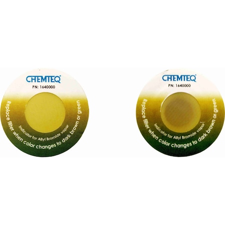 Chemteq Filter Change Indicator Sticker for Allyl Bromide, PK5 164-0000